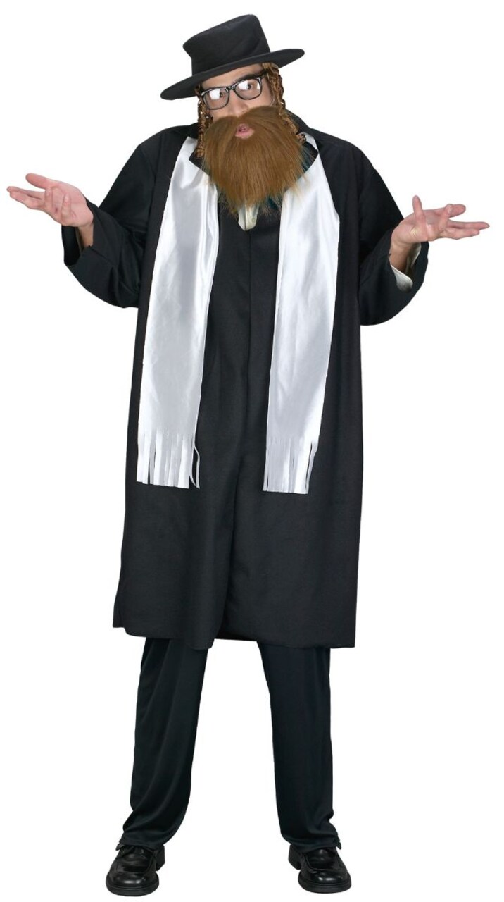 The Costume Center White and Black Rabbi Men Adult Halloween Costume - One Size